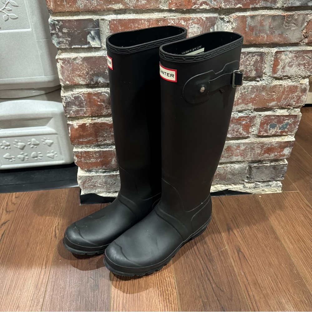 Hunter Black Waterproof Boots